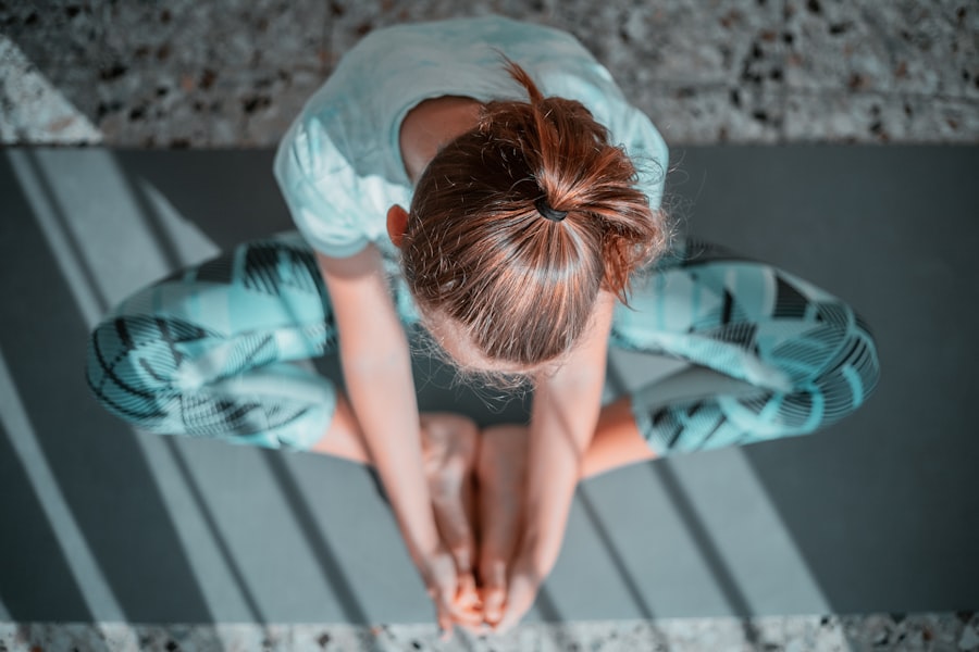 Child meditating